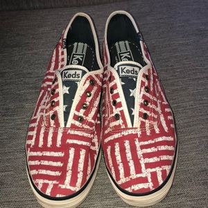 Red, white & blue Keds